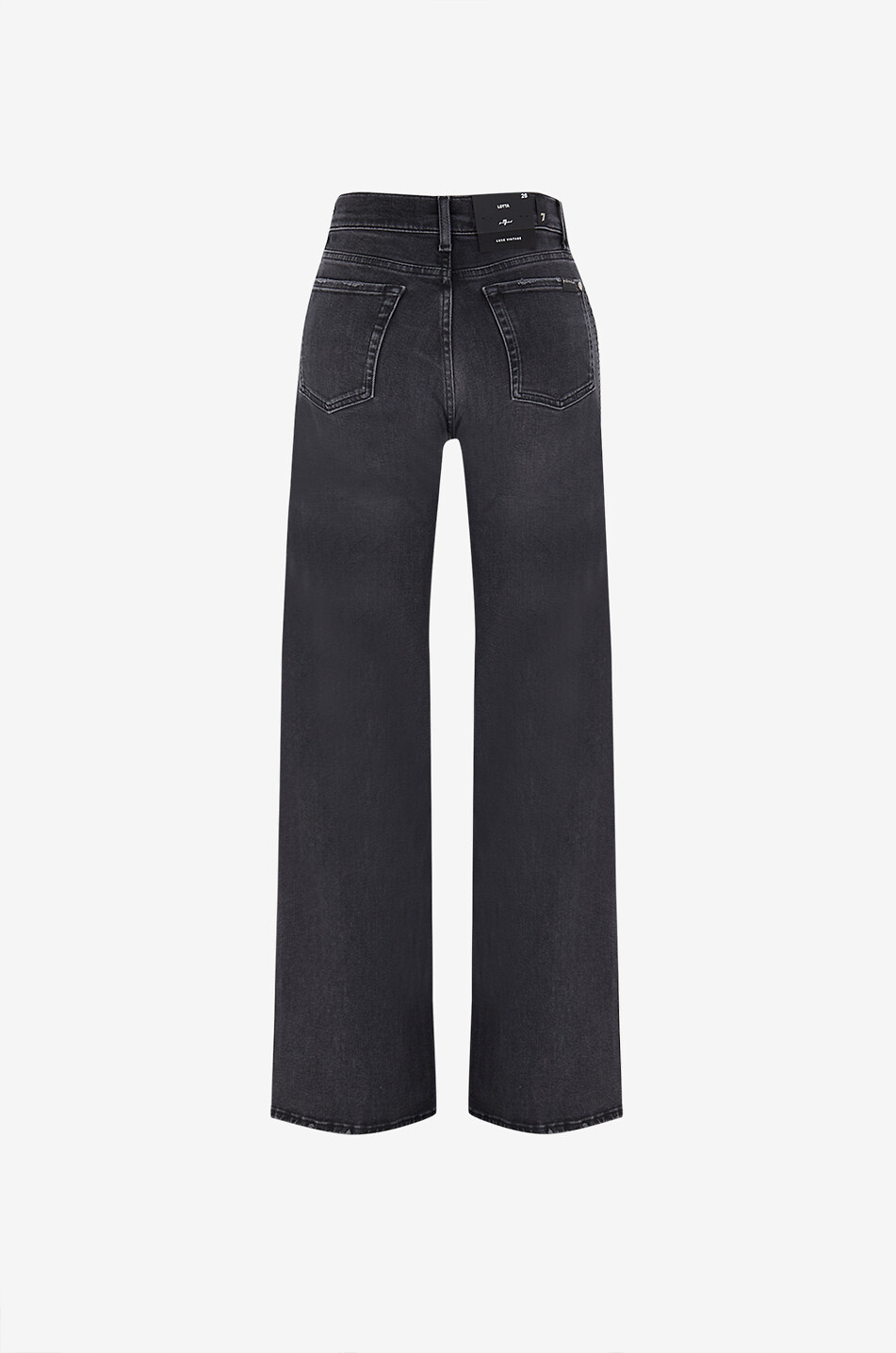 7 FOR ALL MANKIND Weite Jeans mit Strasssteinen Twisted Lotta Damen SCHWARZ 2