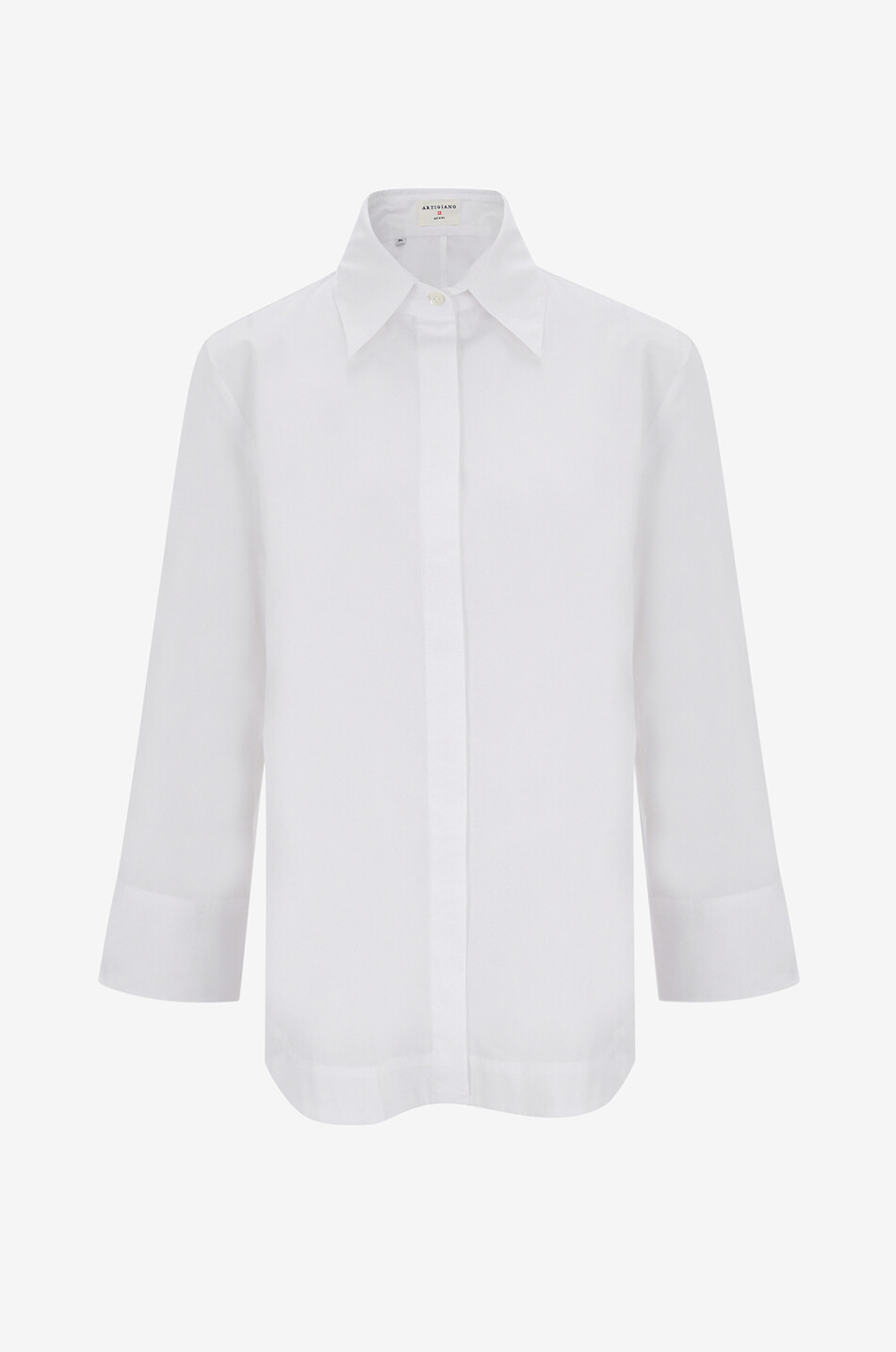 ARTIGIANO Klassische Popeline-Bluse Bruna Damen WEISS 1