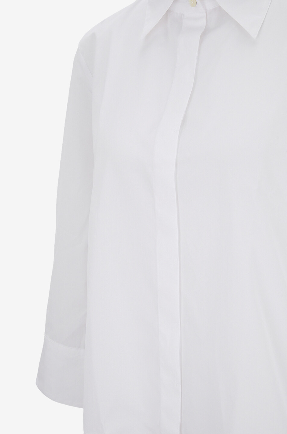 ARTIGIANO Klassische Popeline-Bluse Bruna Damen WEISS 3