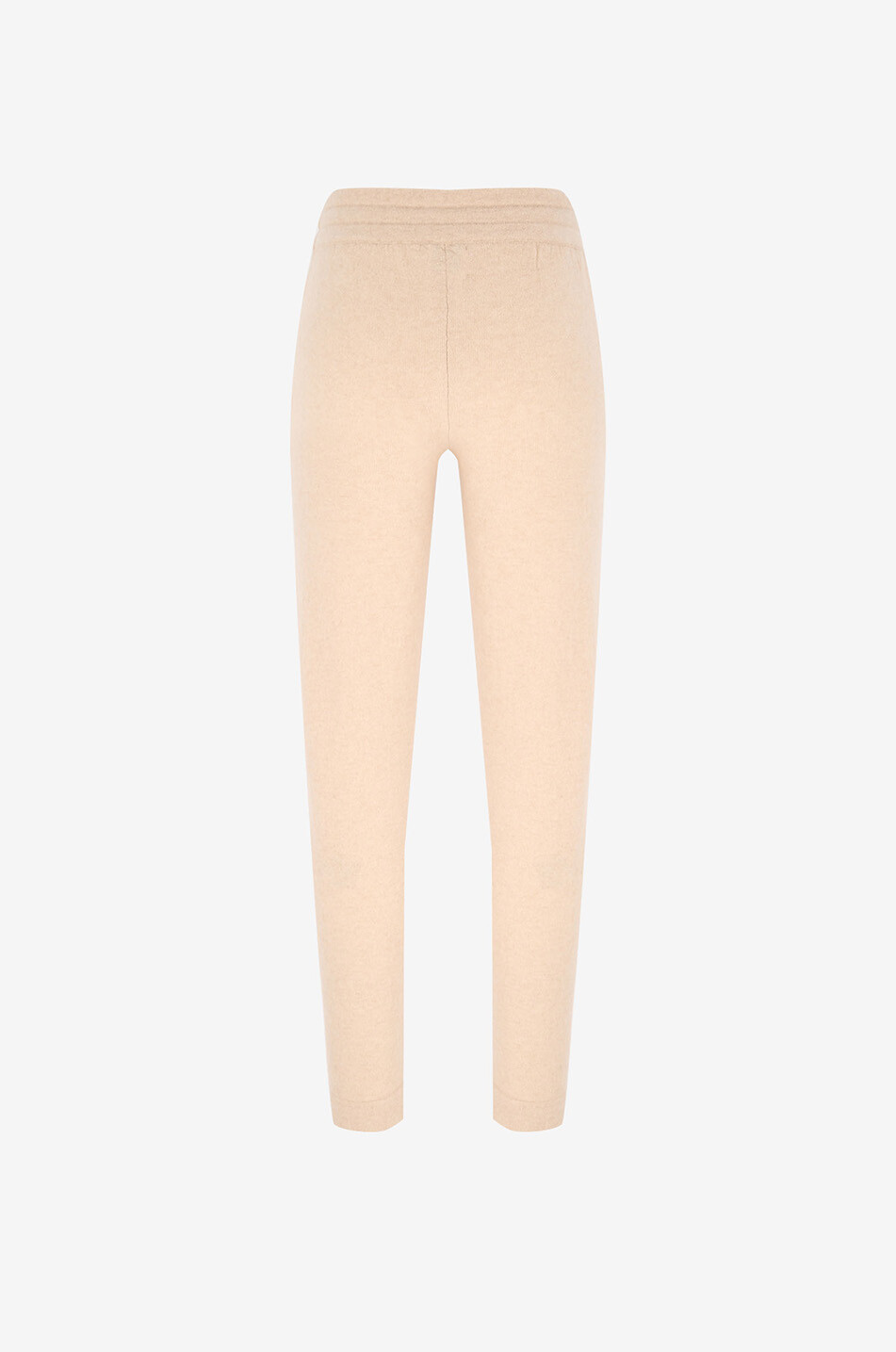 KUJTEN Pantalon de jogging en jersey à taille coulissée Femme Beige clair 2