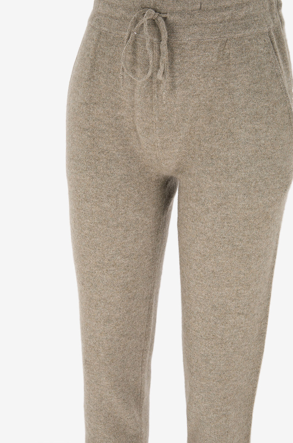 KUJTEN Pantalon de jogging en jersey à taille coulissée Femme KAKI 3