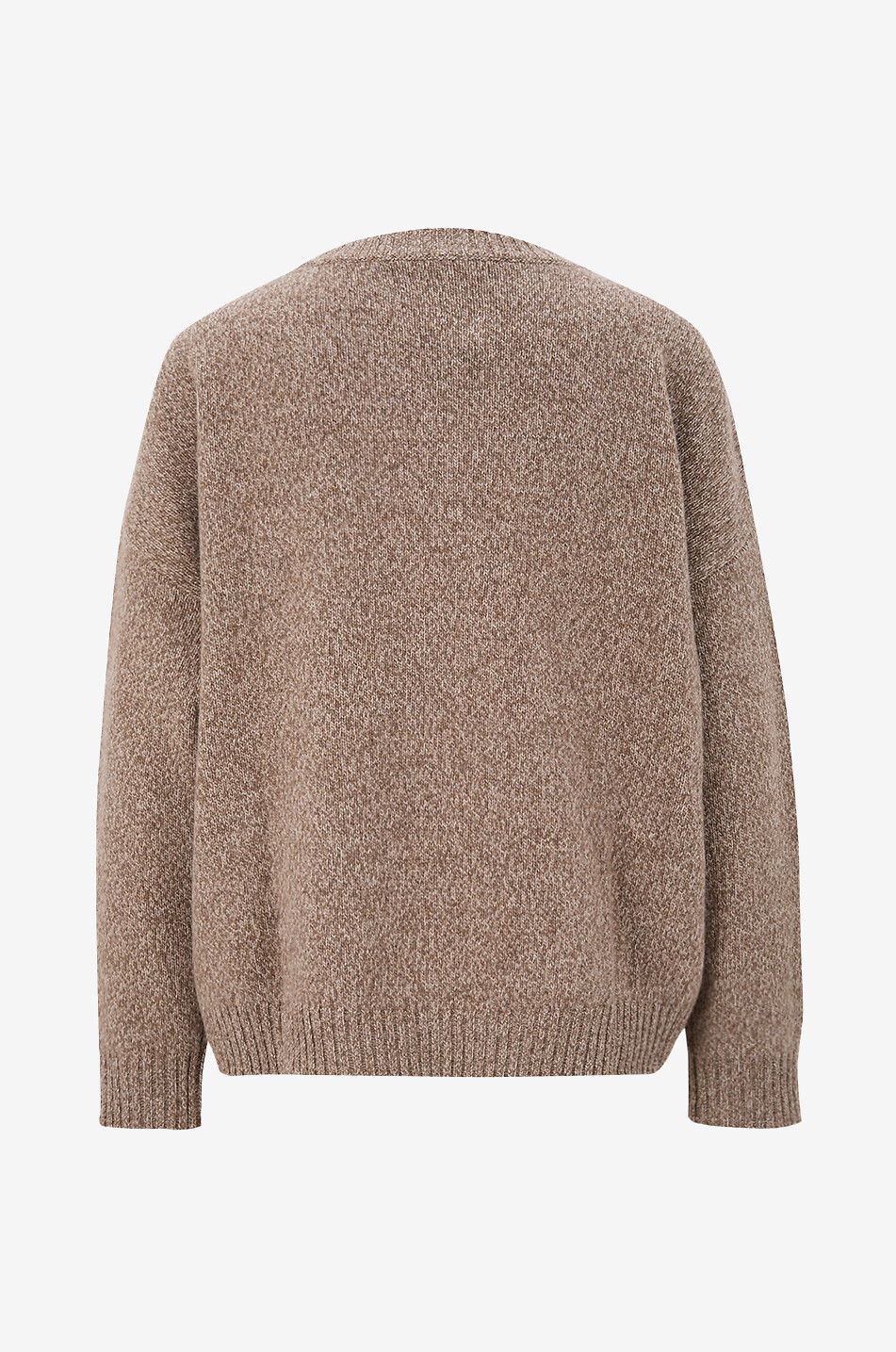 WEEKEND MAX MARA Rundhals-Pullover aus meliertem Strick Sibari Damen MITTELBRAUN 2