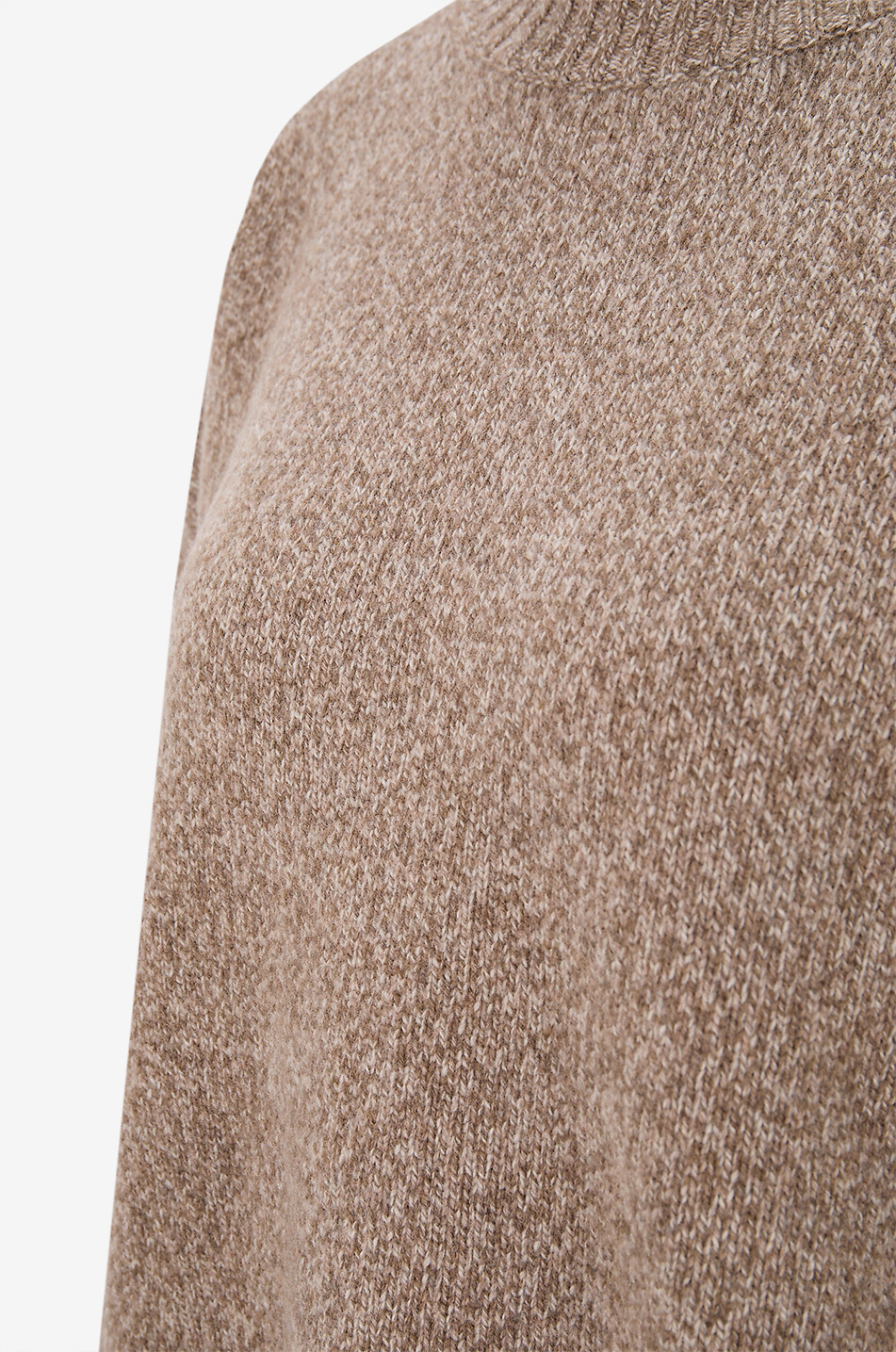 WEEKEND MAX MARA Rundhals-Pullover aus meliertem Strick Sibari Damen MITTELBRAUN 3