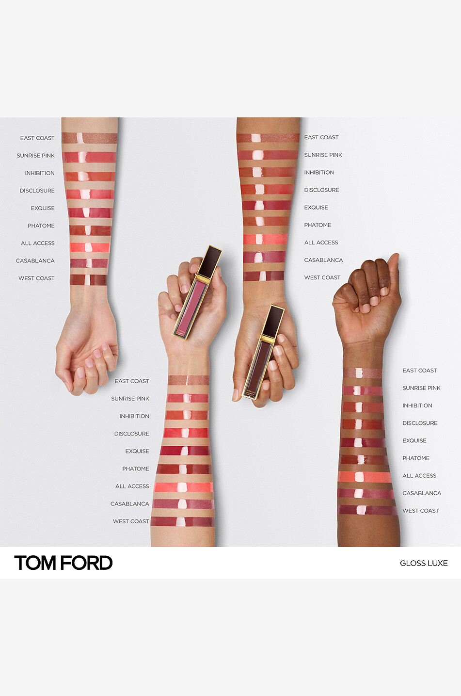 TOM FORD Gloss à lèvres Gloss Luxe - 32 East Coast Femme Incolore 4