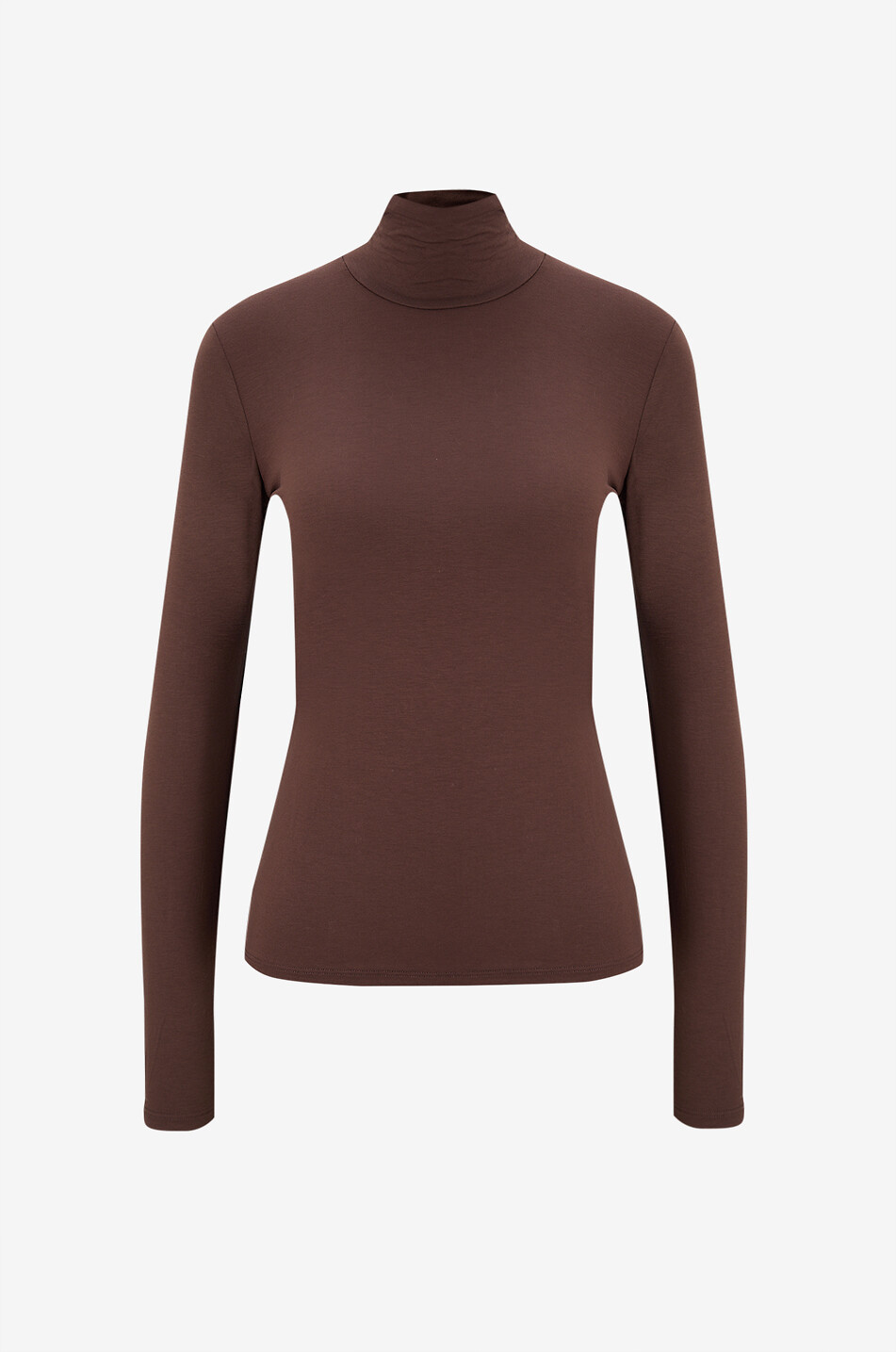 WEEKEND MAX MARA Top à col roulé en jersey Multif Femme MARRON FONCÉ 1