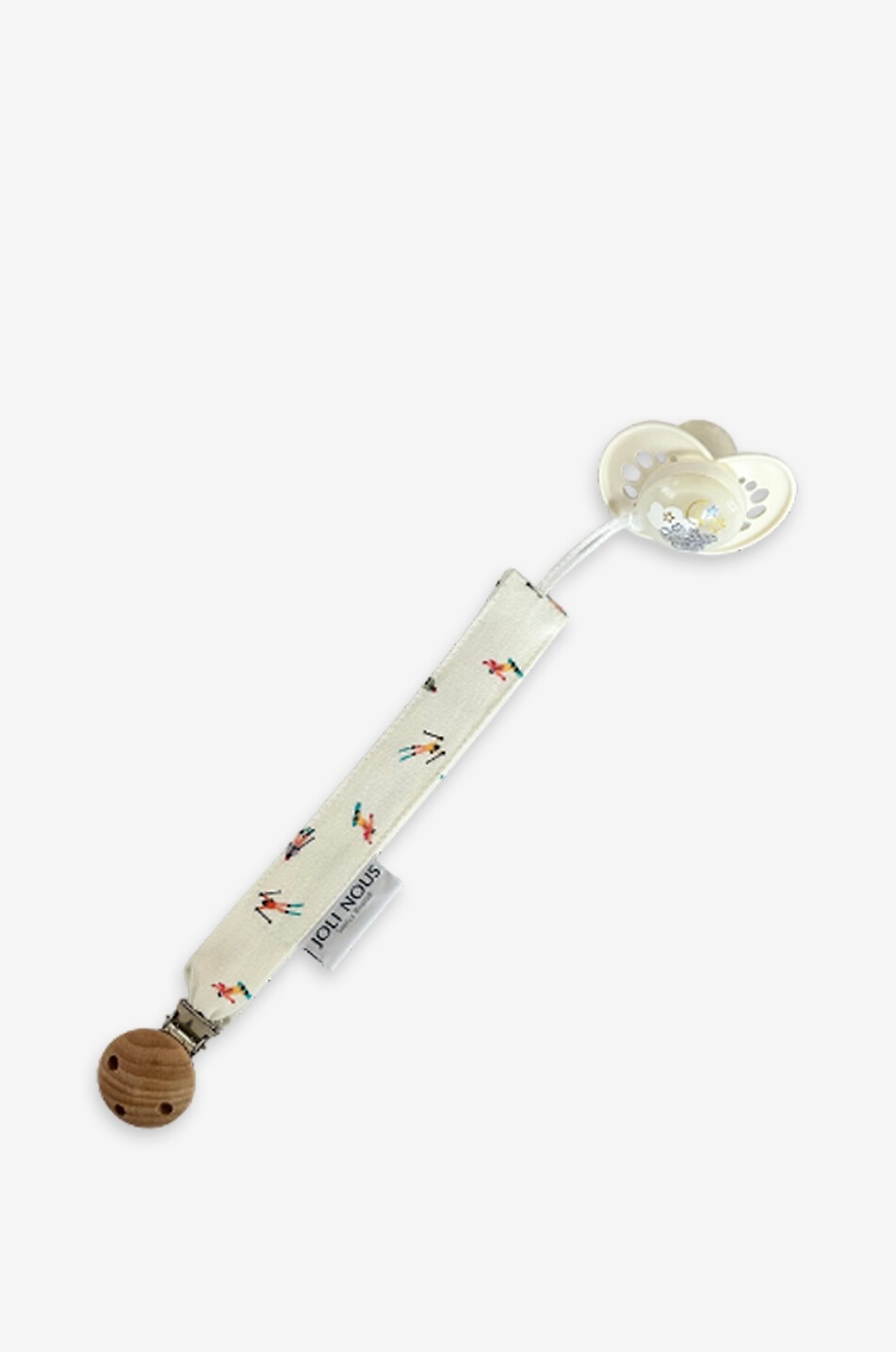 JOLI NOUS Fantasie-Schnullerhalter für Babys Baby WEISS 2