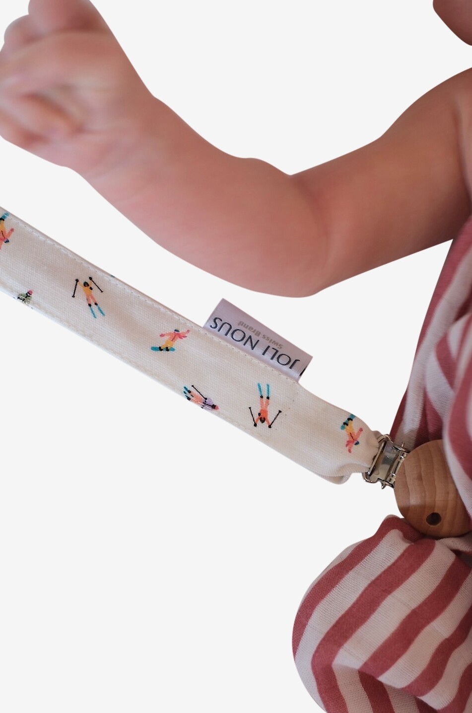 JOLI NOUS Fantasie-Schnullerhalter für Babys Baby WEISS 3