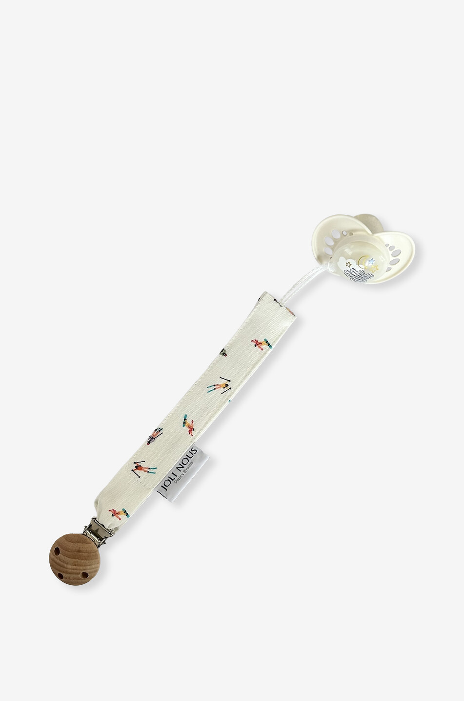 JOLI NOUS Fantasie-Schnullerhalter für Babys Baby WEISS 4