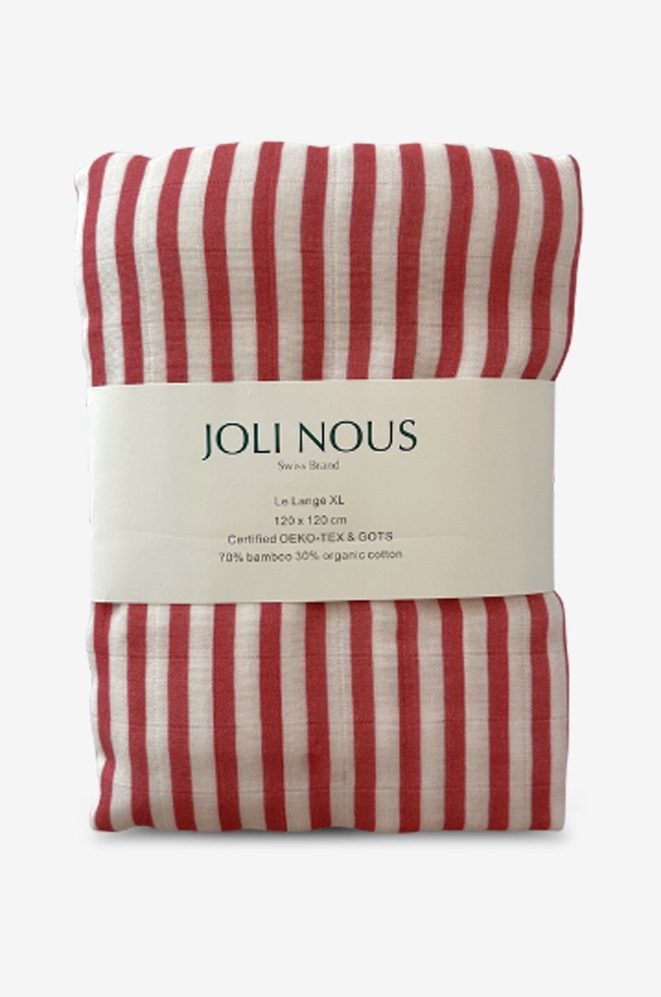 JOLI NOUS Lange XL bébé en gaze Bébé ROSE FONCÉ 1