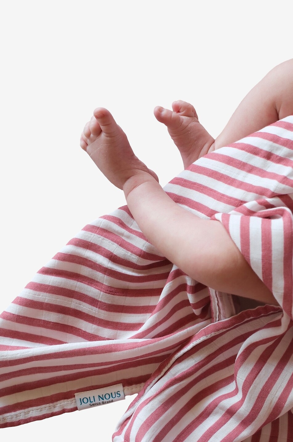 JOLI NOUS Lange XL bébé en gaze Bébé ROSE FONCÉ 4