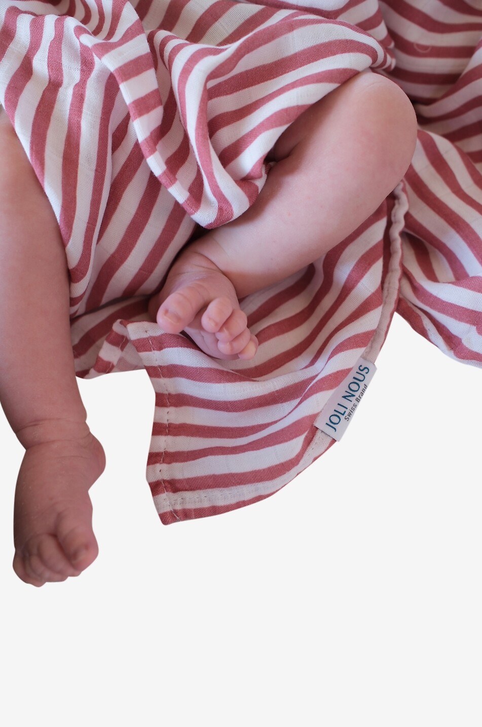 JOLI NOUS Lange XL bébé en gaze Bébé ROSE FONCÉ 7