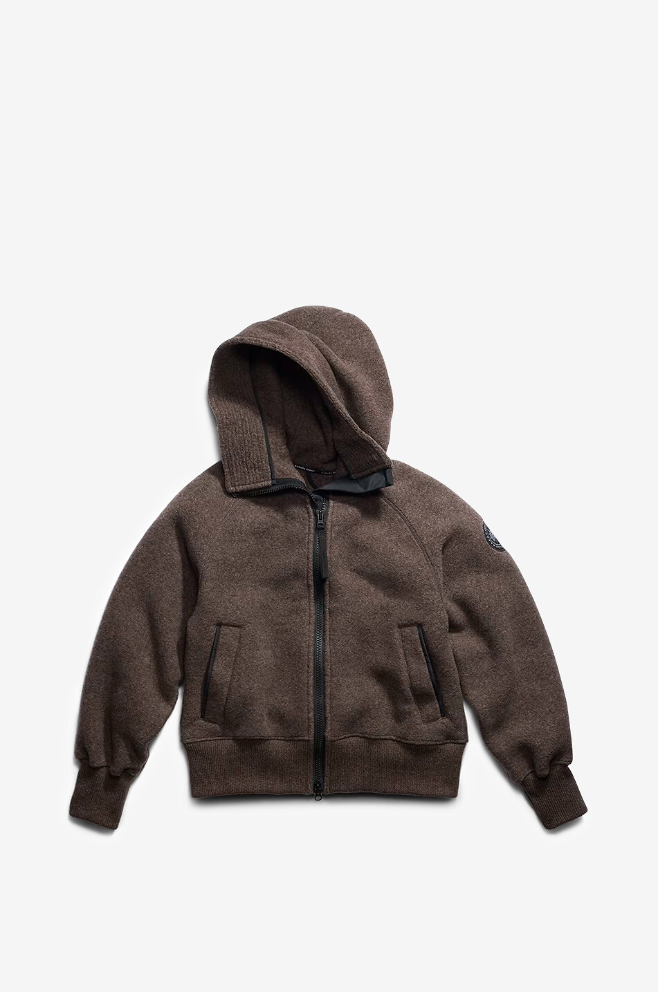 CANADA GOOSE Kurze Reißverschluss-Jacke aus Fleece mit Stehkragen Chiliwack Damen BRAUN 1