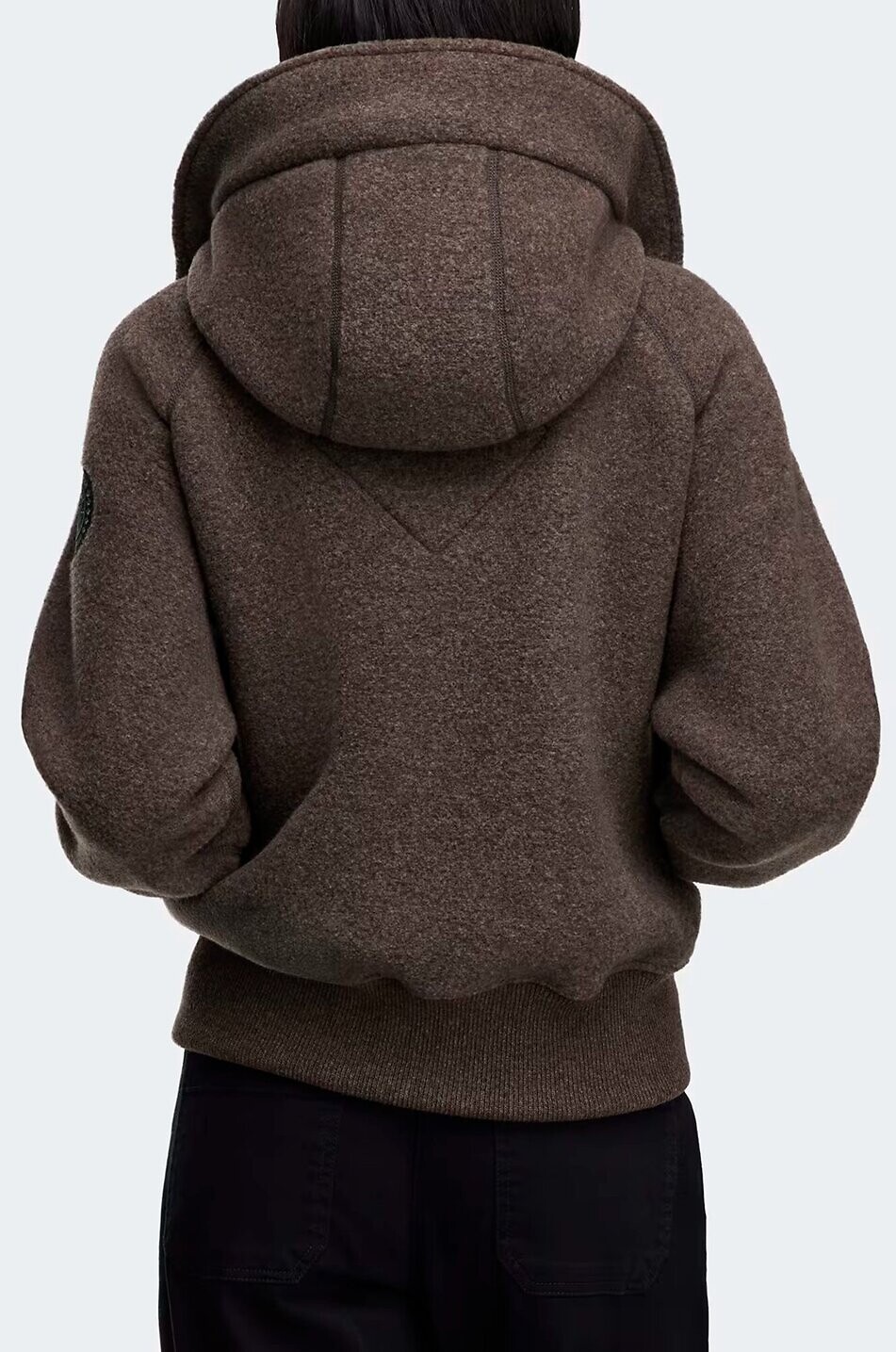 CANADA GOOSE Kurze Reißverschluss-Jacke aus Fleece mit Stehkragen Chiliwack Damen BRAUN 7