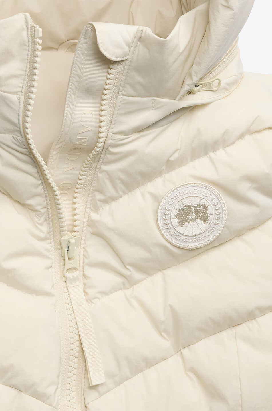 CANADA GOOSE Doudoune sans manches matelassée à col montant Clair Femme BLANC CASSE 3