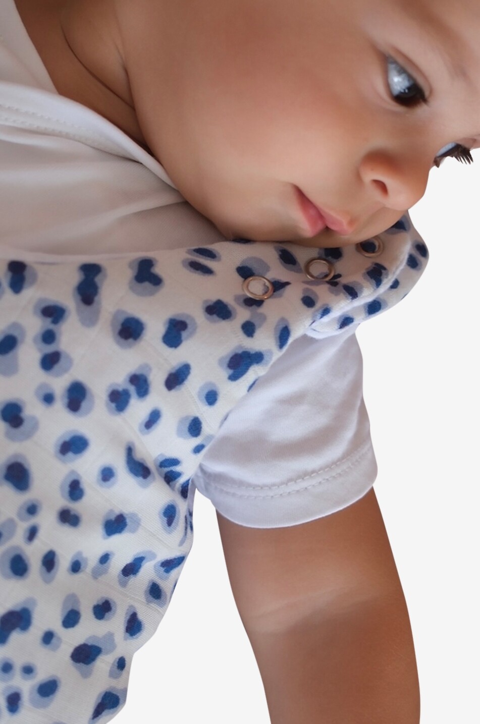 JOLI NOUS Baby reversible bamboo and cotton gauze sleeping bag Baby BLUE 6