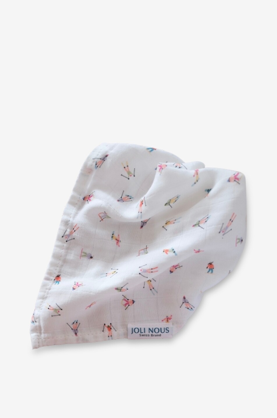 JOLI NOUS Lange mini en gaze imprimé fantaisie bébé Bébé BLANC 1