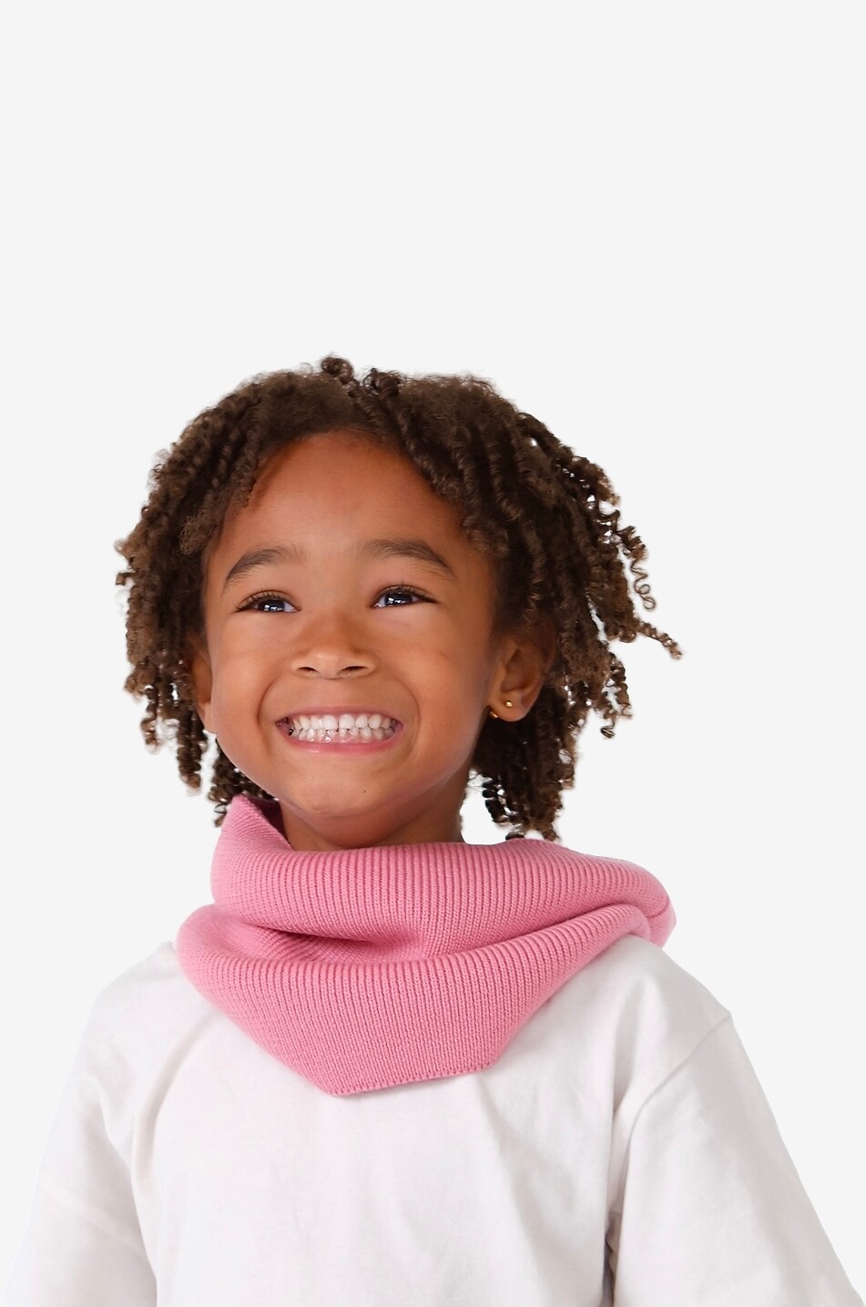 JOLI NOUS Tour de cou fille en maille Fille ROSE 2