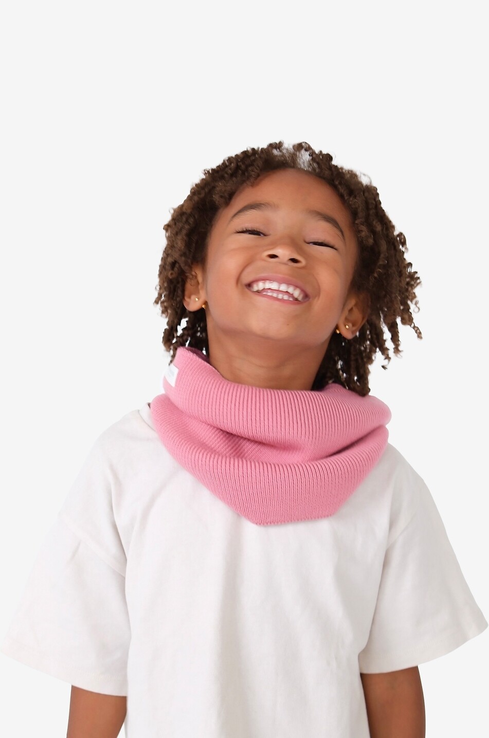 JOLI NOUS Tour de cou fille en maille Fille ROSE 3