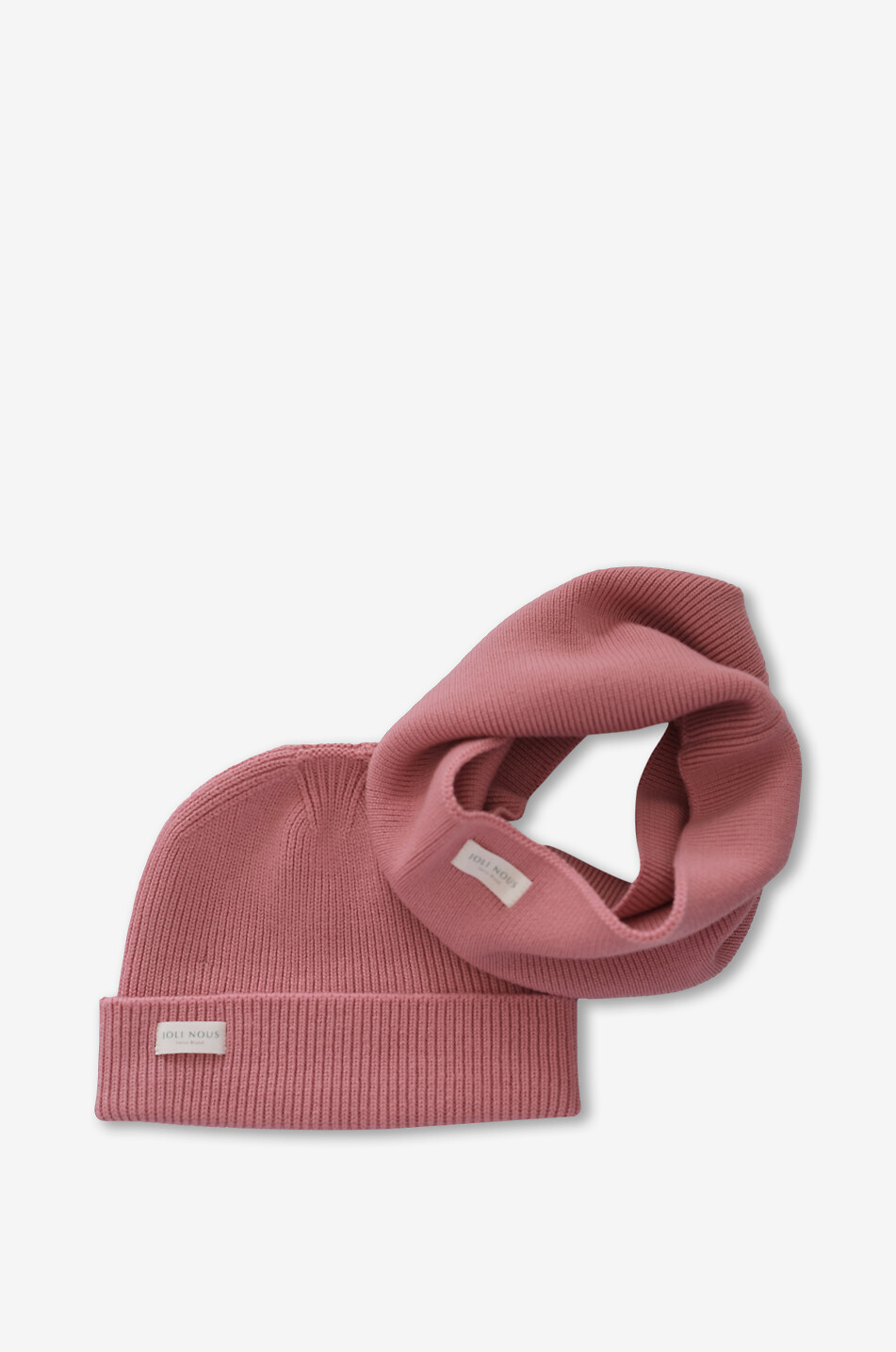 JOLI NOUS Tour de cou fille en maille Fille ROSE 4