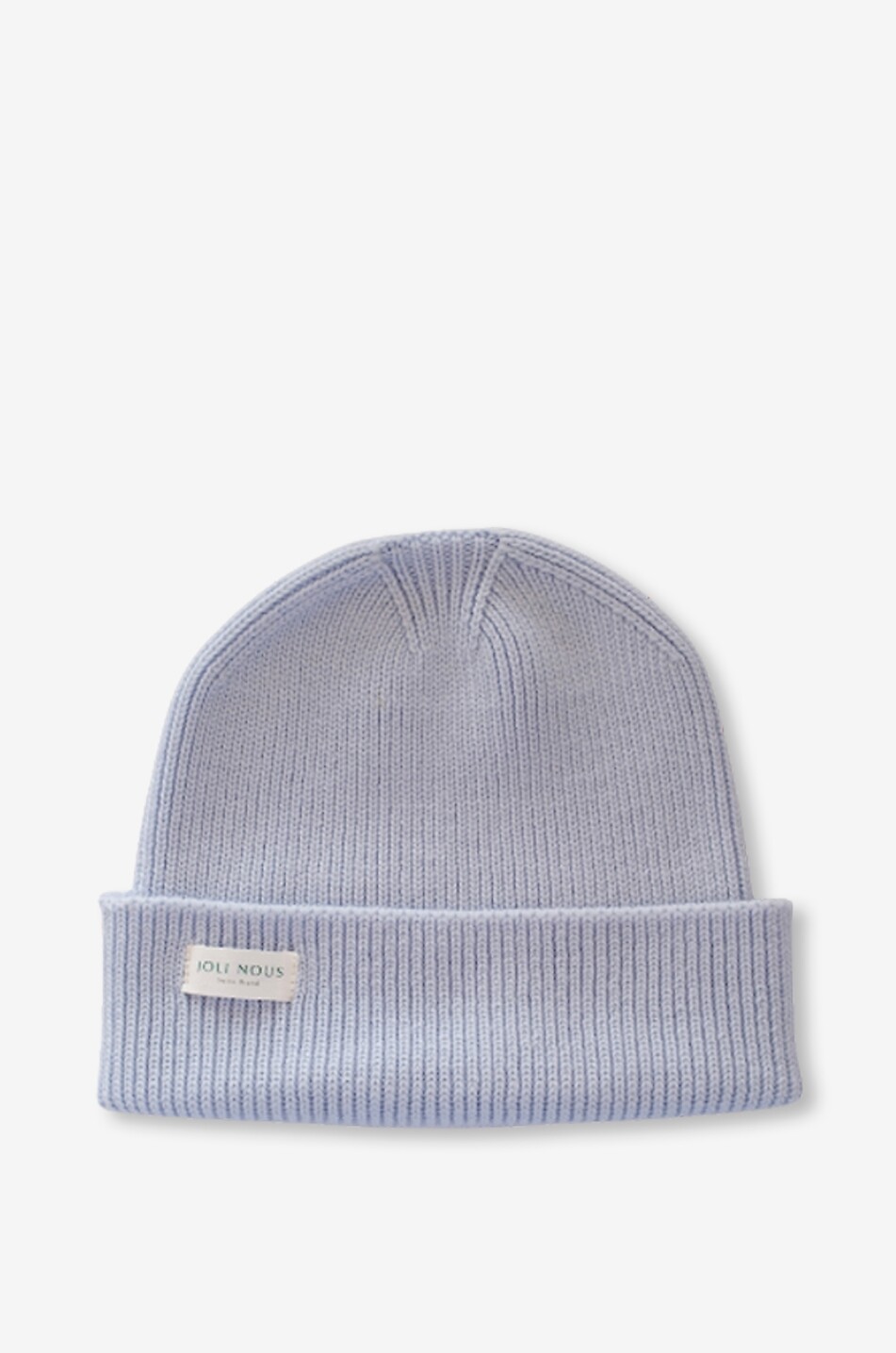 Bonnet fille en laine mérinos à logo brodé