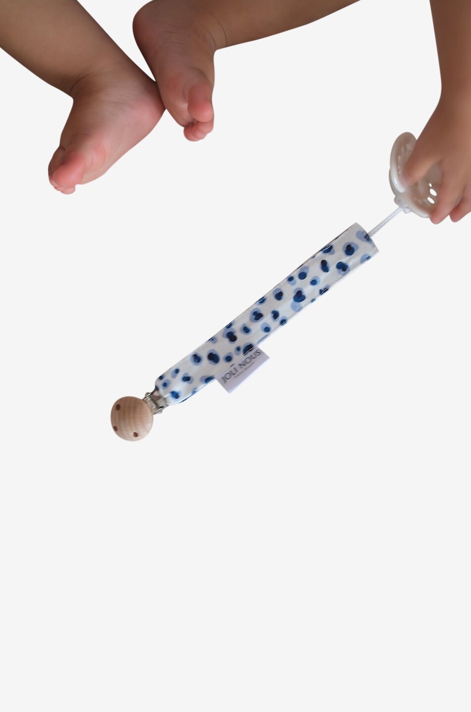 JOLI NOUS Attache-tétine fantaisie bébé Bébé BLEU 4