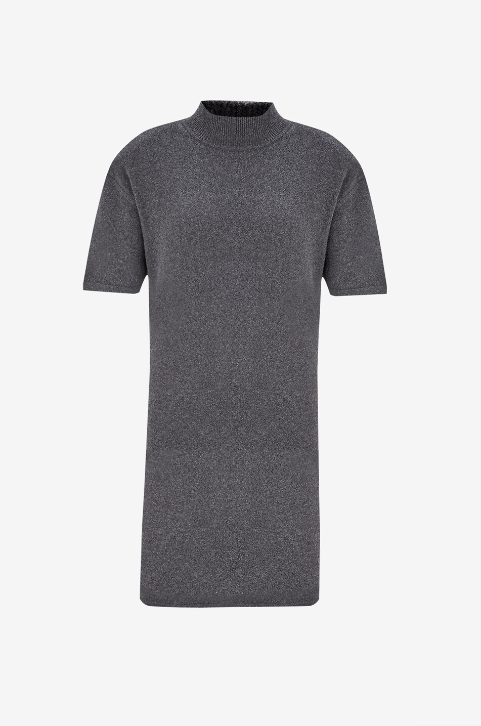 Short Castagna high-neck knit dress