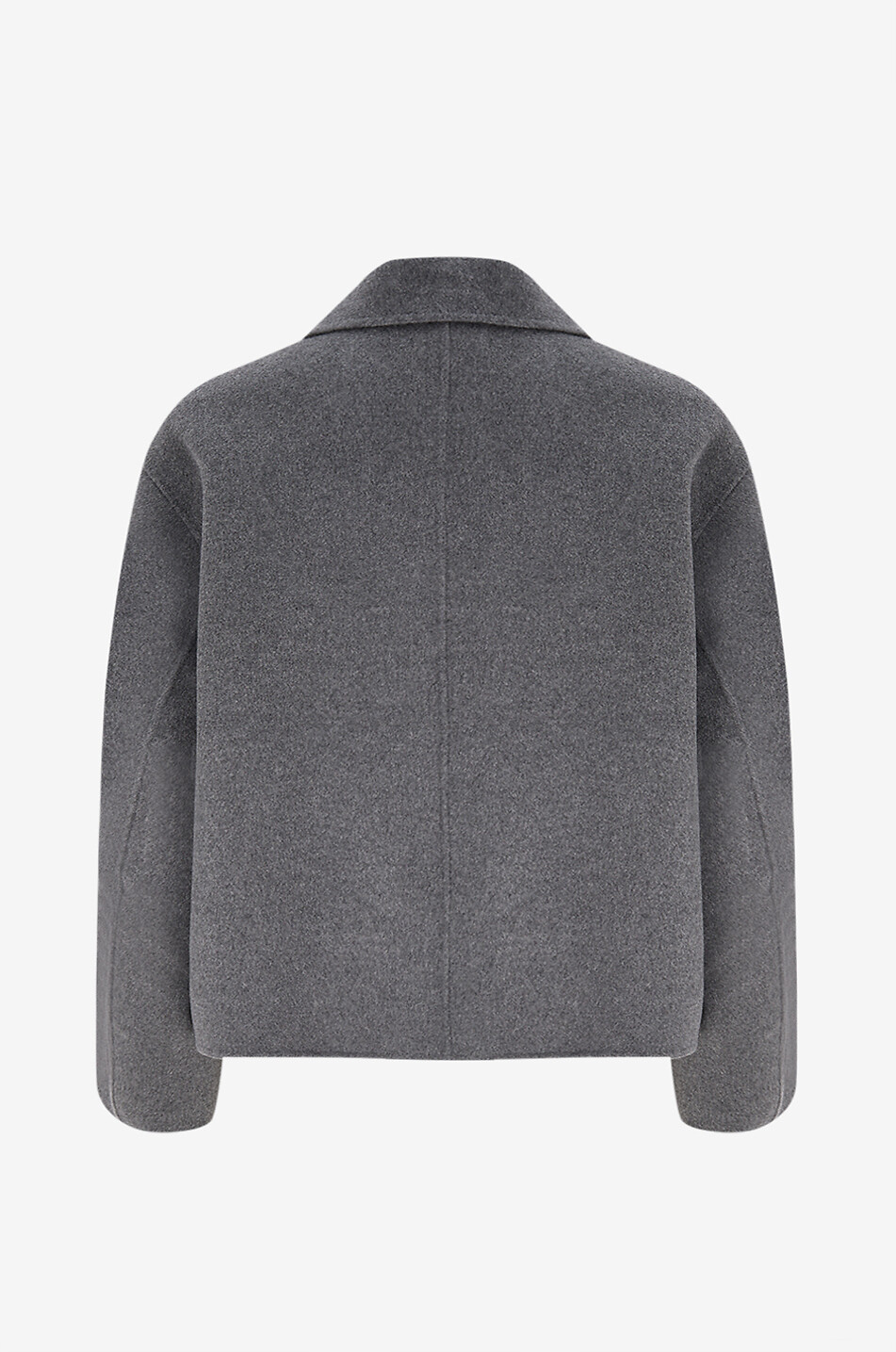 SOEUR Manteau court en flanelle à col chemise Gyoda Femme GRIS 2