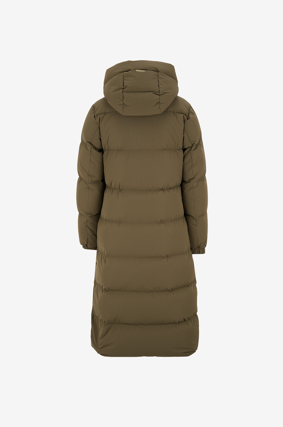 WOOLRICH Lange Daunenjacke aus mattem Funktionsstoff Cloud Damen DUNKLES KHAKI 2