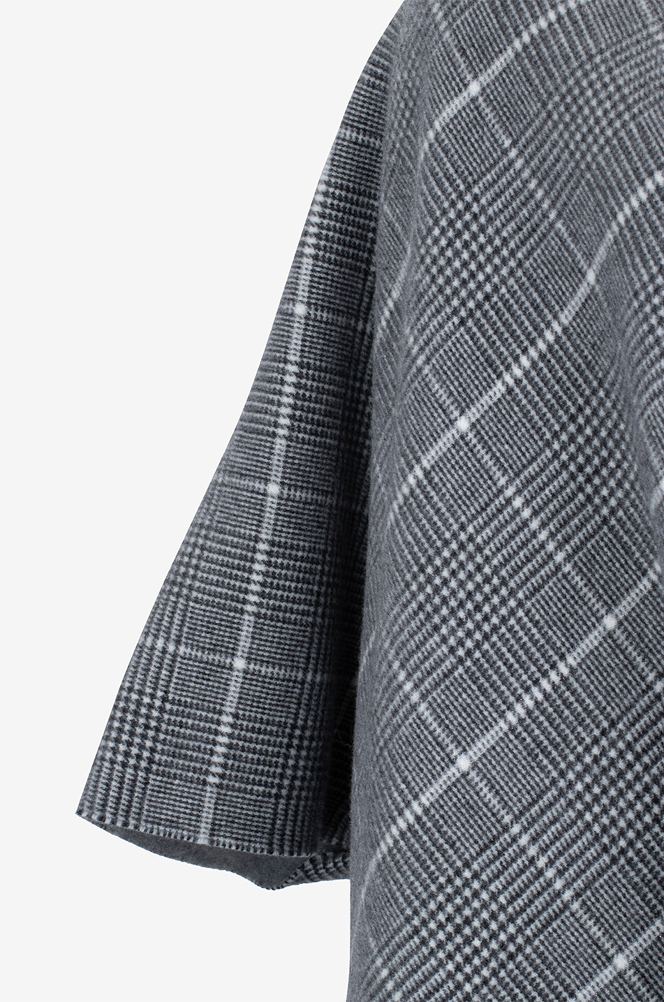 BRUNELLO CUCINELLI Glen check double face cashmere cape Women BROWN 3