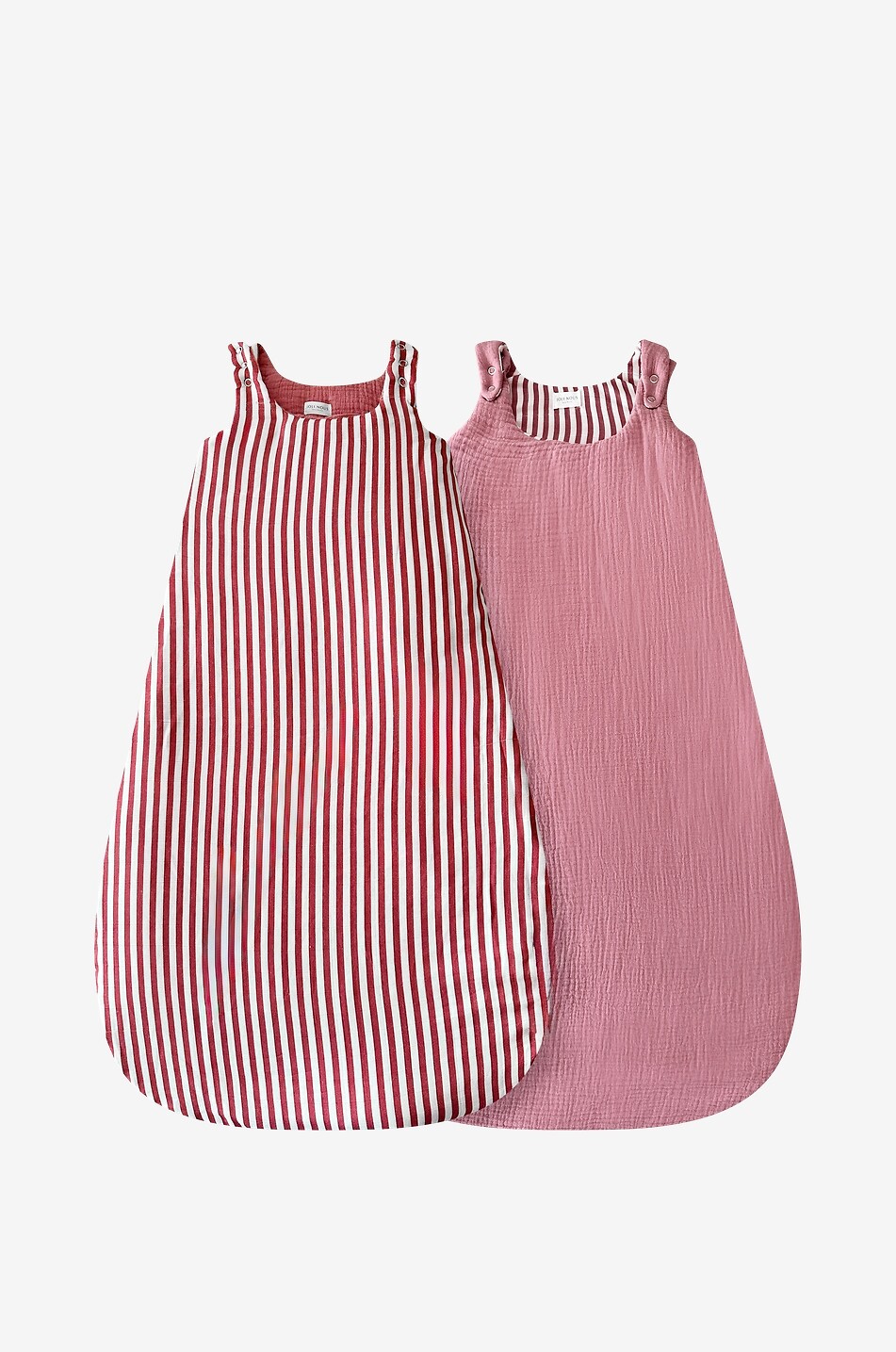 Baby reversible bamboo and cotton gauze sleeping bag