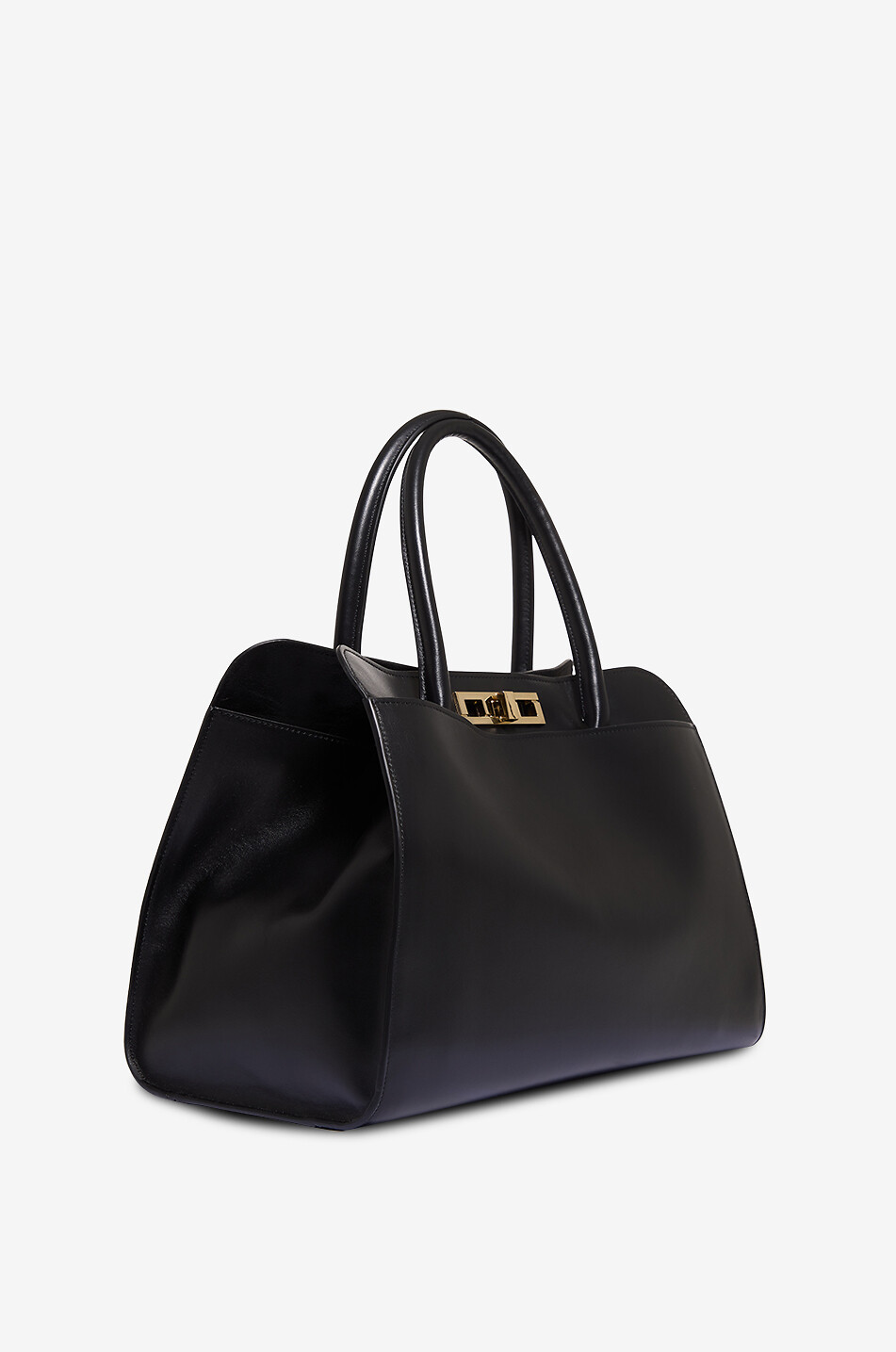 FABIANA FILIPPI Glattlederhandtasche Trapeze Large Damen SCHWARZ 2