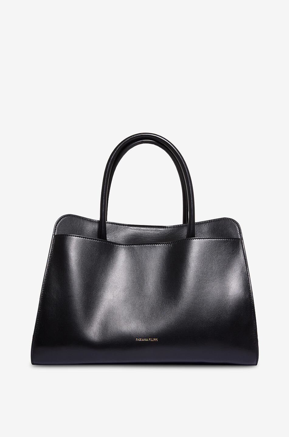 FABIANA FILIPPI Glattlederhandtasche Trapeze Large Damen SCHWARZ 3