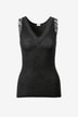 Wool & Silk jersey and lace tanktop