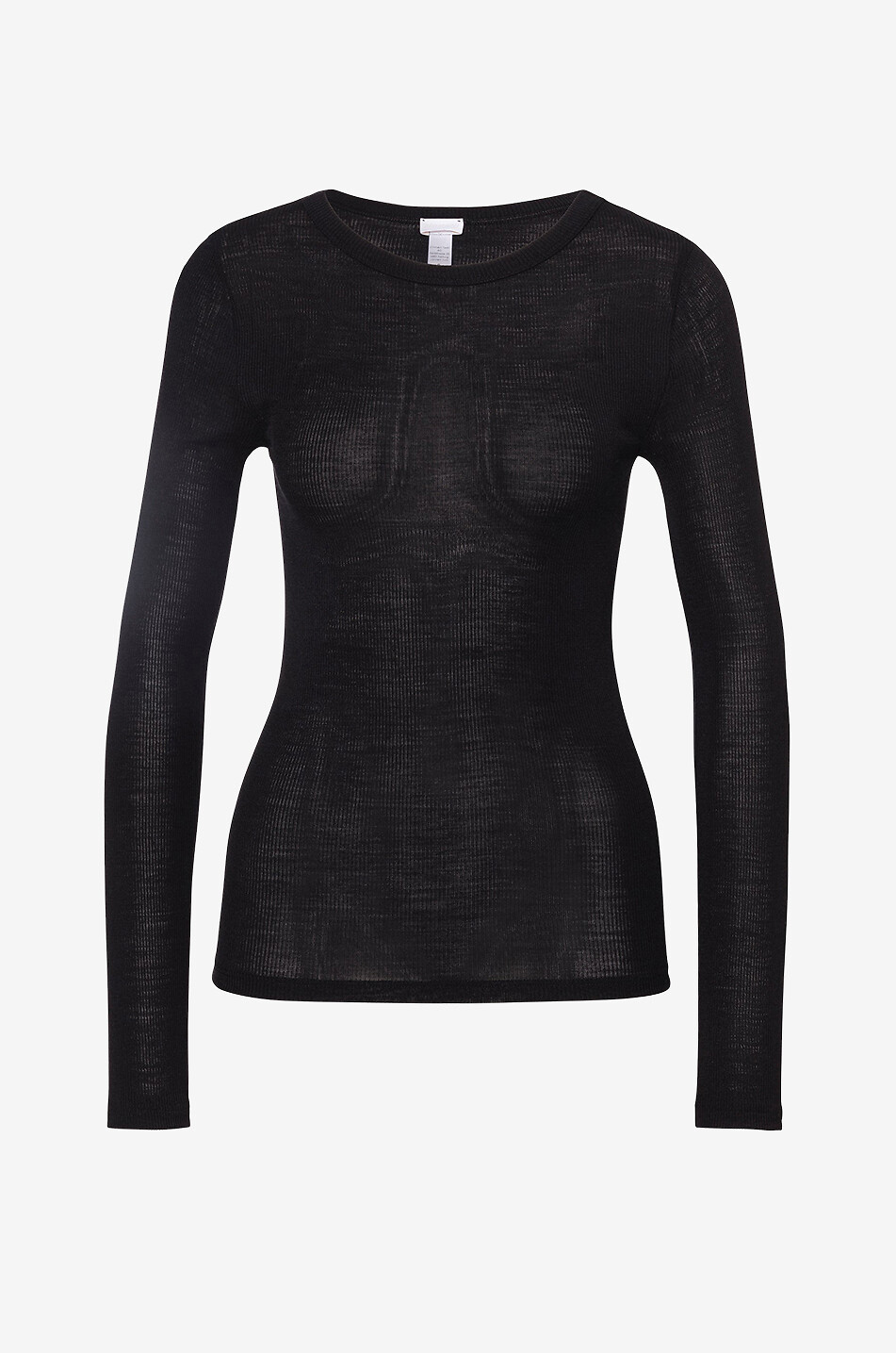 ZIMMERLI Top à col rond en jersey Wool & Silk Femme NOIR 1