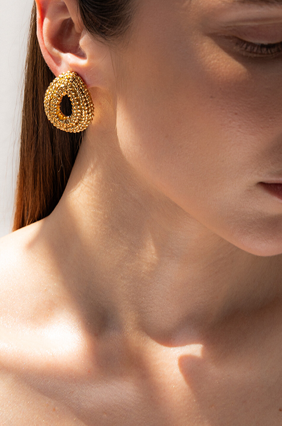 PAOLA SIGHINOLFI Boucles d'oreilles texturées dorées Loop Femme DORE 6