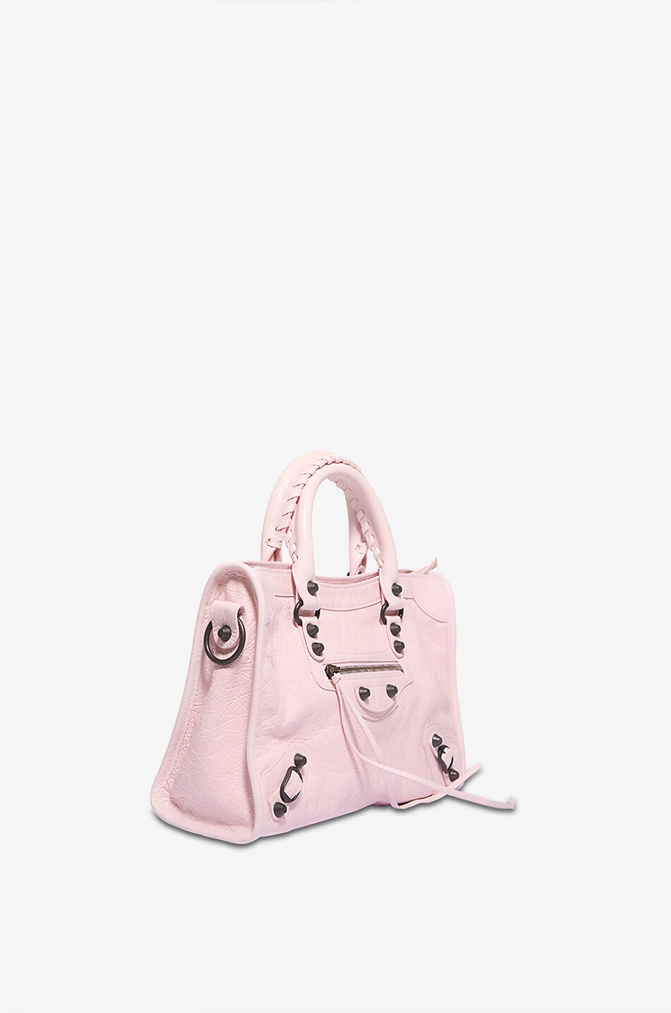 BALENCIAGA Sac à main en cuir arena Le City S Femme ROSE CLAIR 2