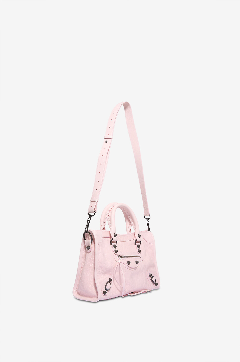 BALENCIAGA Sac à main en cuir arena Le City S Femme ROSE CLAIR 5