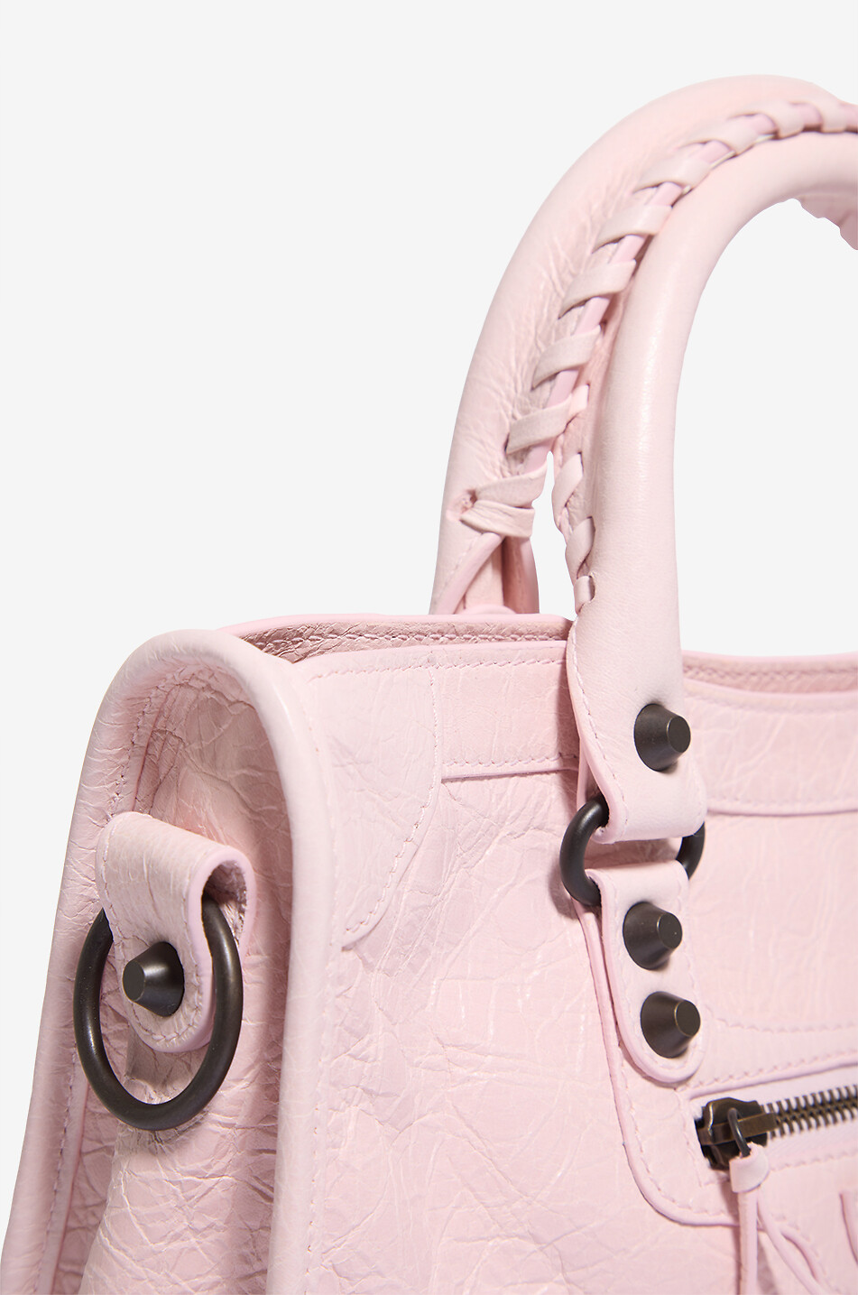 BALENCIAGA Sac à main en cuir arena Le City S Femme ROSE CLAIR 6