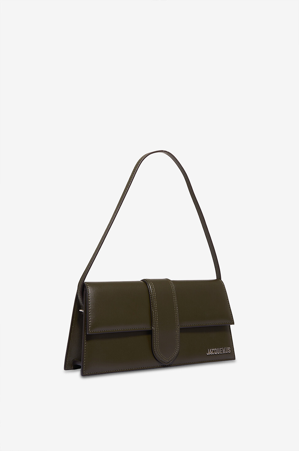 JACQUEMUS Schultertasche aus Glattleder Le Bambino Long Damen KHAKI 2