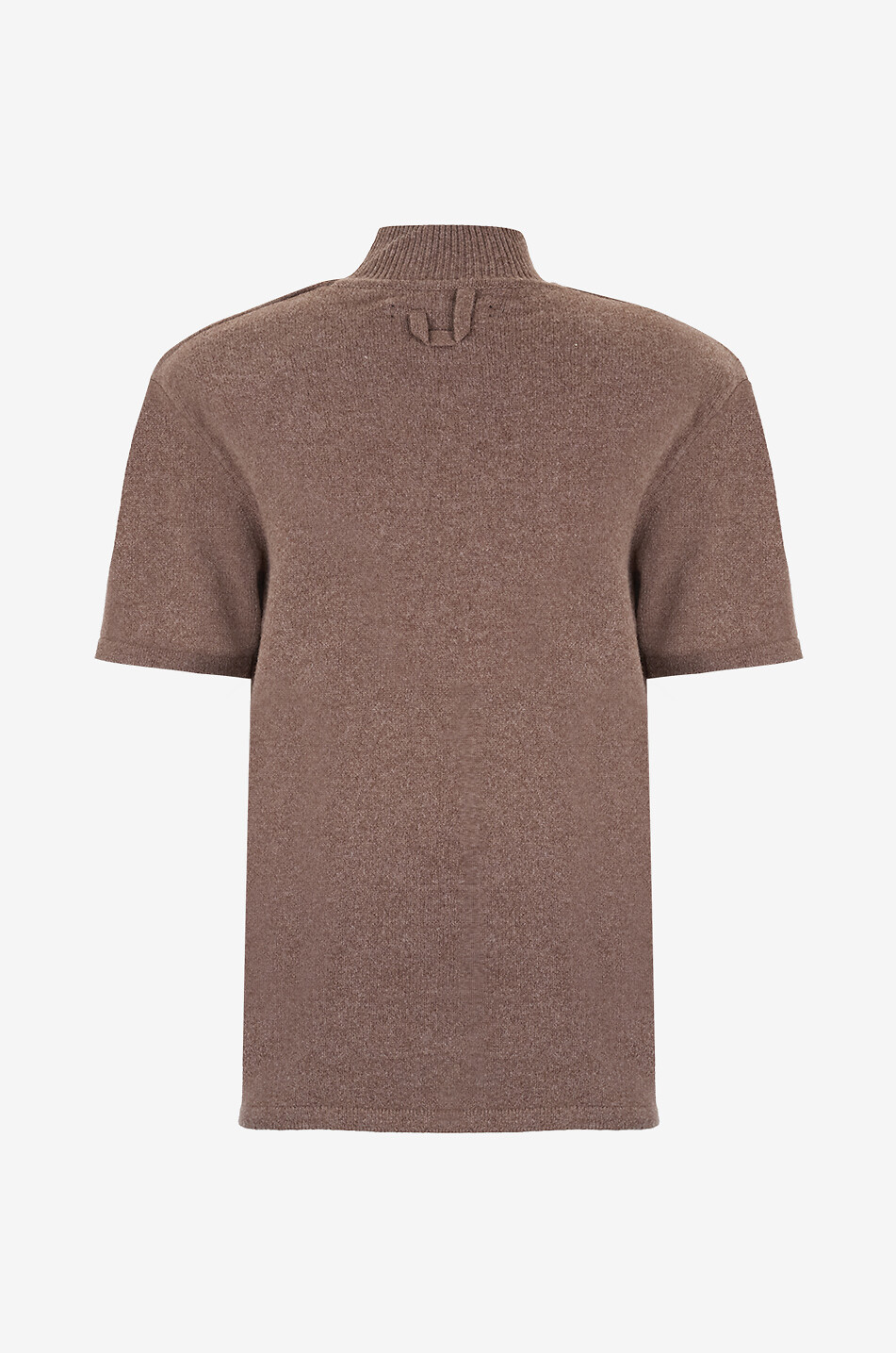 JACQUEMUS Pull à col montant en maille Castagna Femme MARRON 2