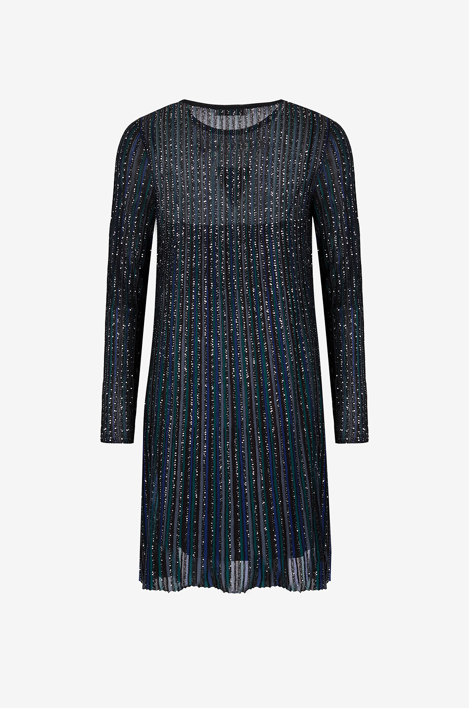 MISSONI Striped knit sequin-adorned mini dress Women MULTI COLOURED 2