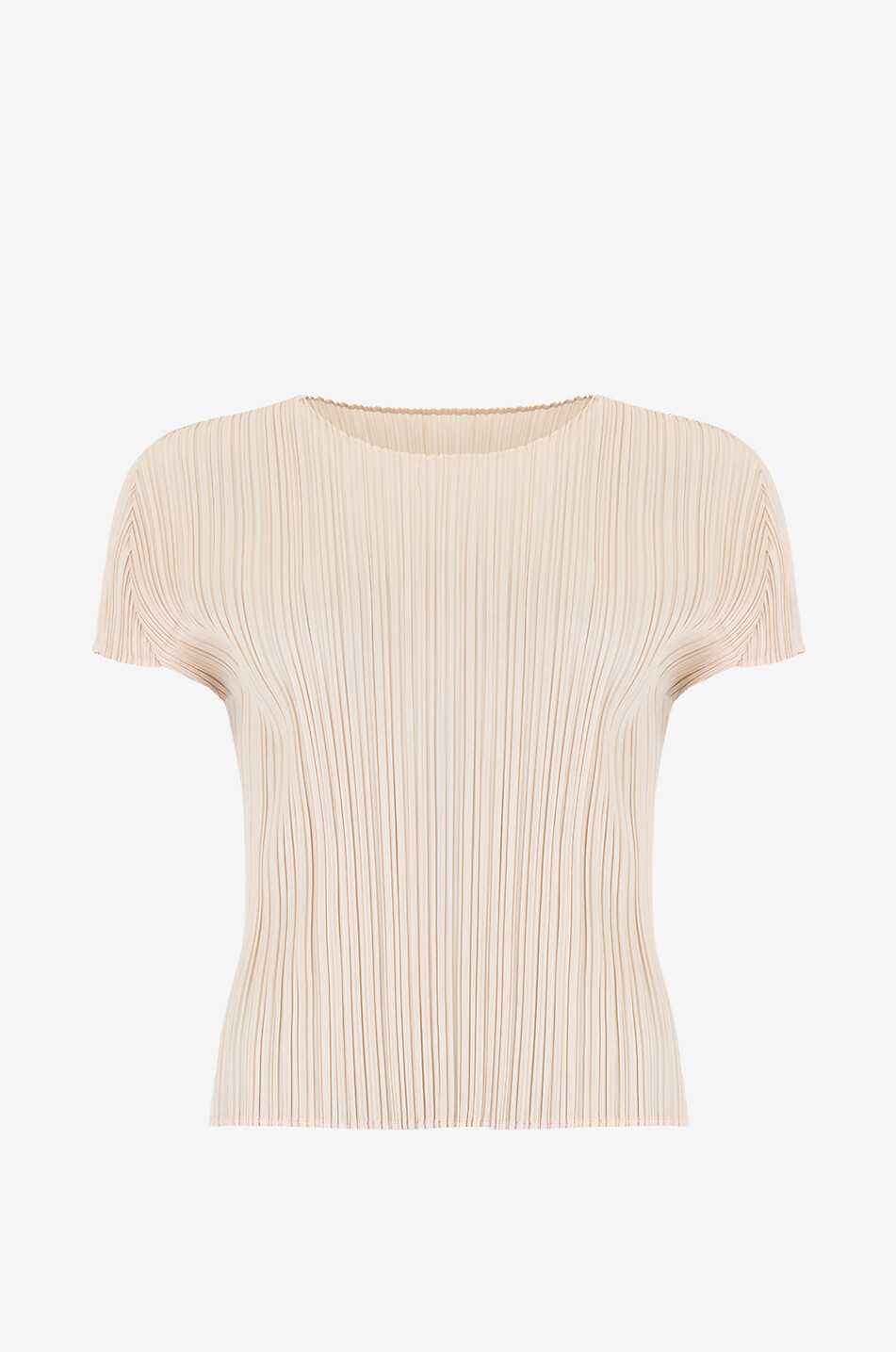 PLEATS PLEASE Top plissé à manches courtes Monthly Colors: July Femme Beige clair 1