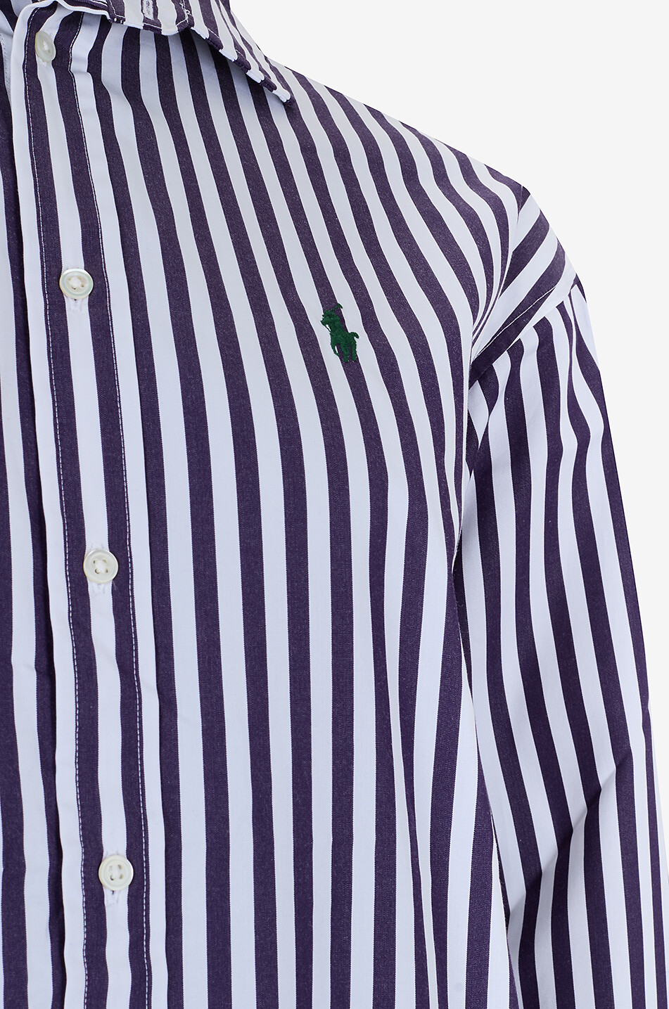 POLO RALPH LAUREN Pony striped relaxed shirt Women PURPLE 3