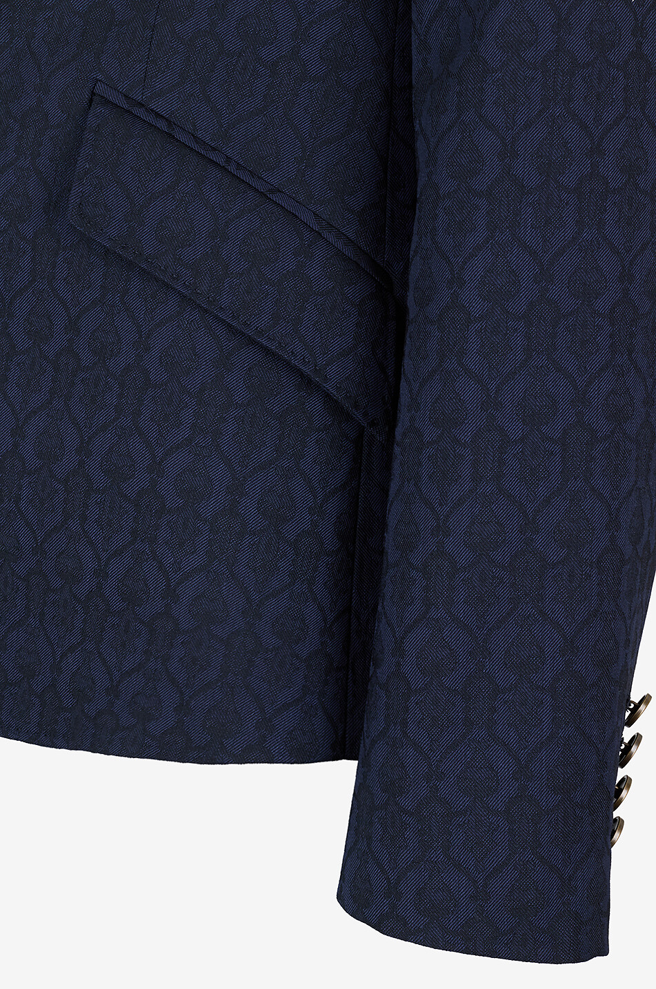 ETRO Kurzer Jacquard-Blazer mit Reverskragen Damen DUNKELBLAU 3