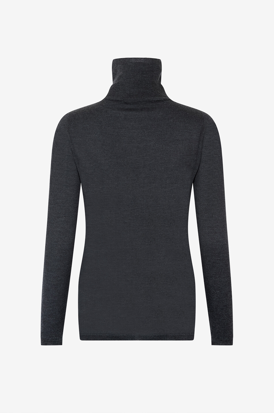 FABIANA FILIPPI Pull à col roulé en soie et cachemire Femme GRIS FONCÉ 2