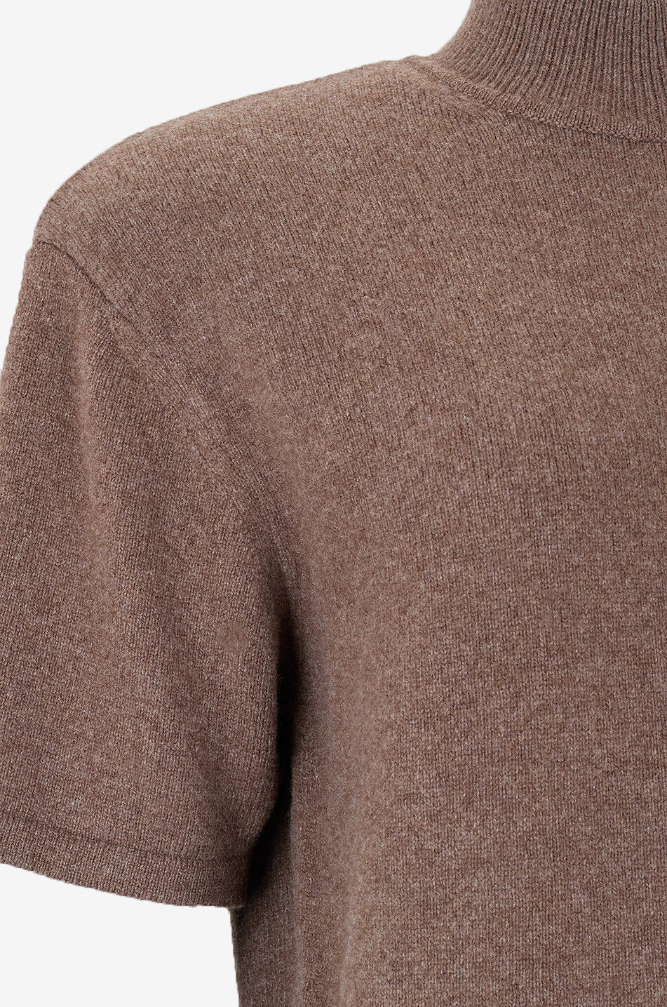 JACQUEMUS Pull à col montant en maille Castagna Femme MARRON 3
