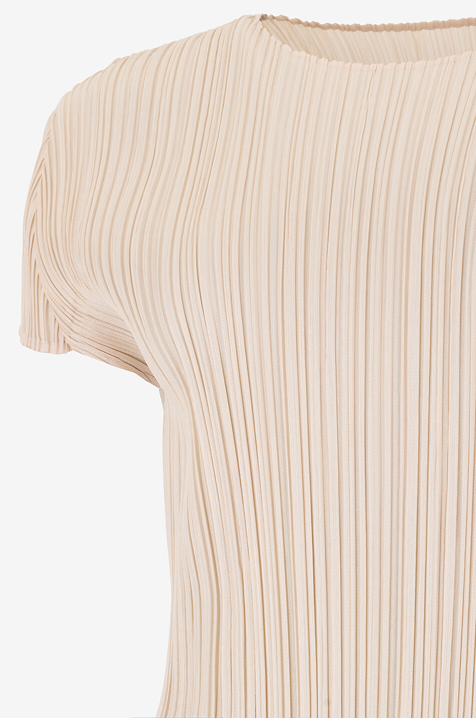 PLEATS PLEASE Top plissé à manches courtes Monthly Colors: July Femme Beige clair 3