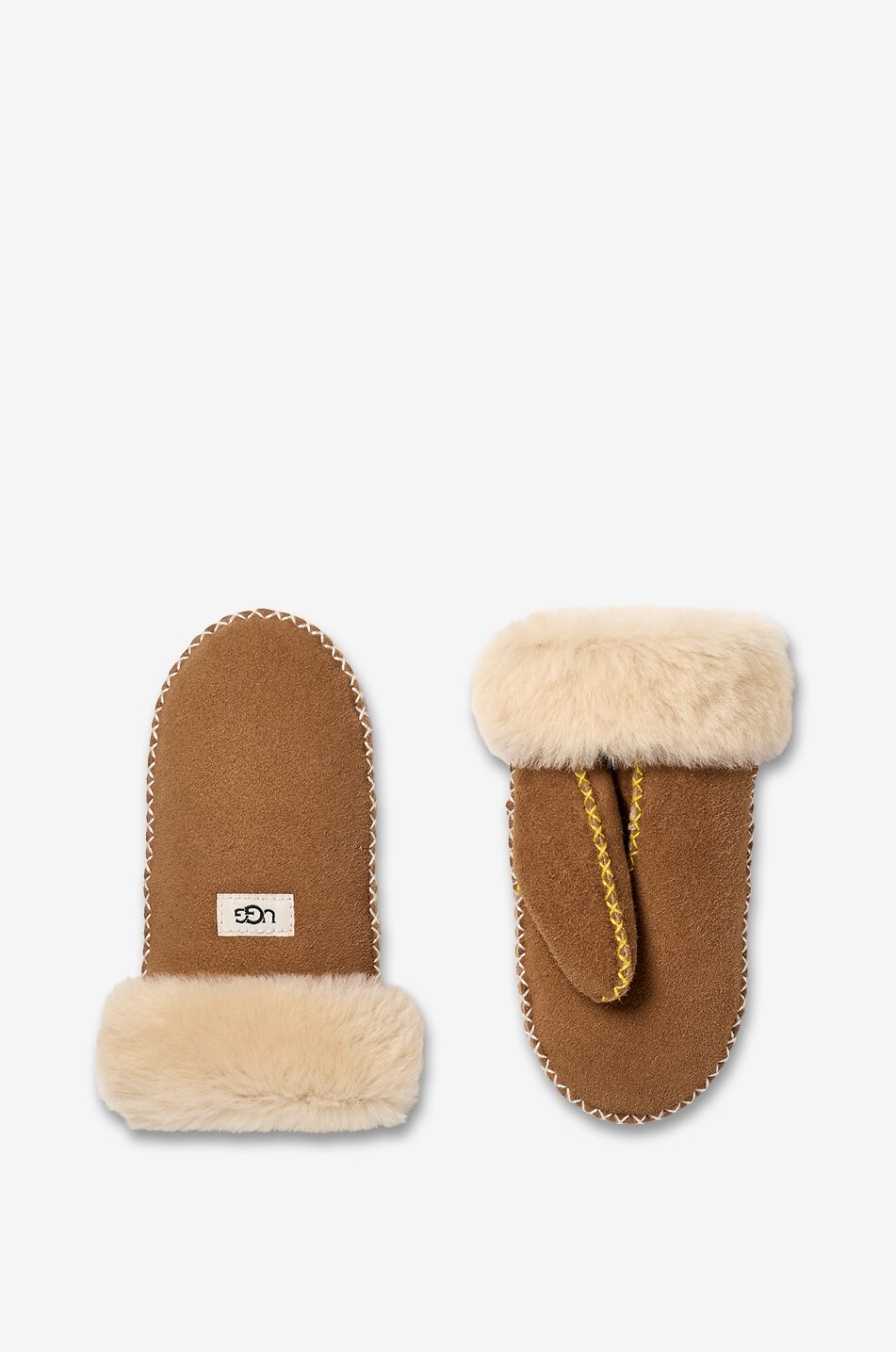 UGG Shearling children's mittens Unisex CAMEL 2