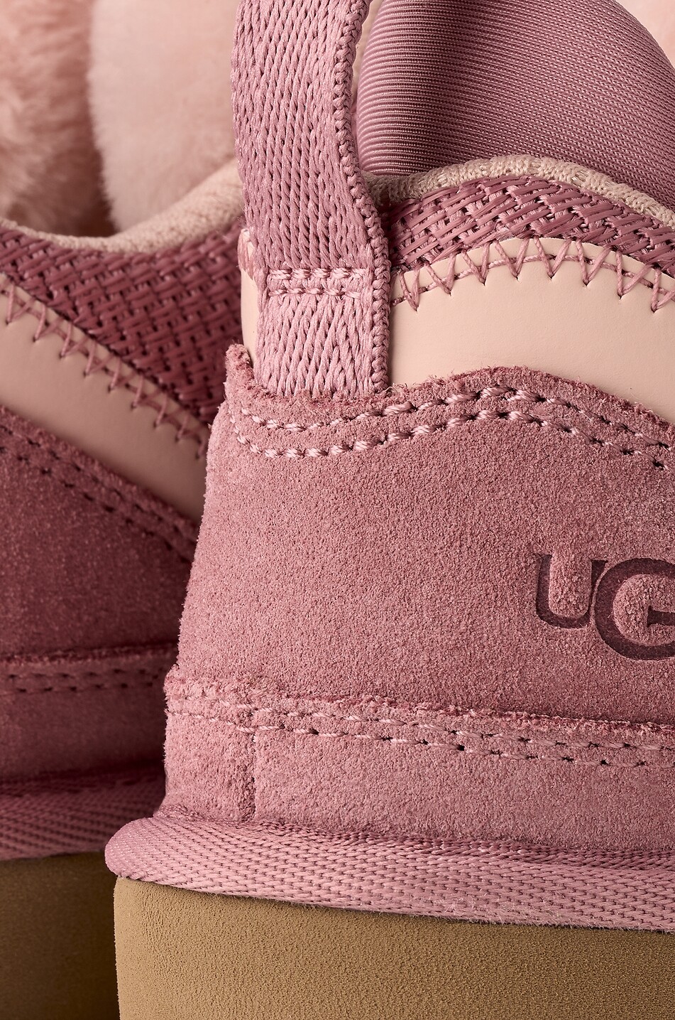 UGG Lowmel girl's suede low-top trainers Girl PINK 5