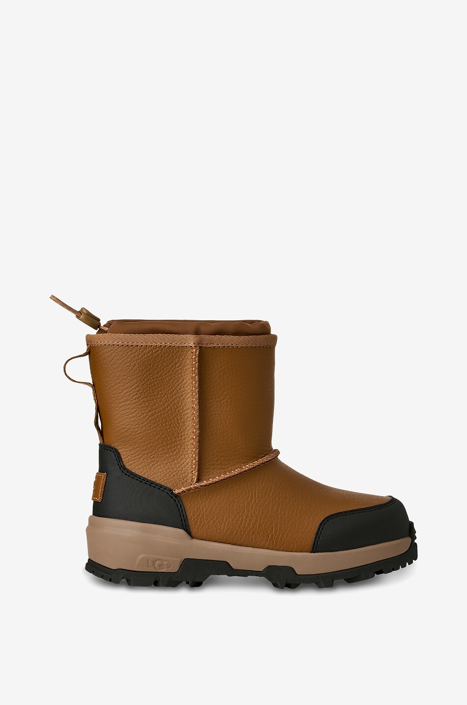 UGG Adirondack XXV grain leather pull-on boys' boots Boy CAMEL 2